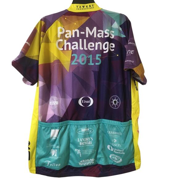 New Balance Men's Cycling Jersey Short Sleeves Size 2XL Evolution In Motion PMC - Picture 2 of 4